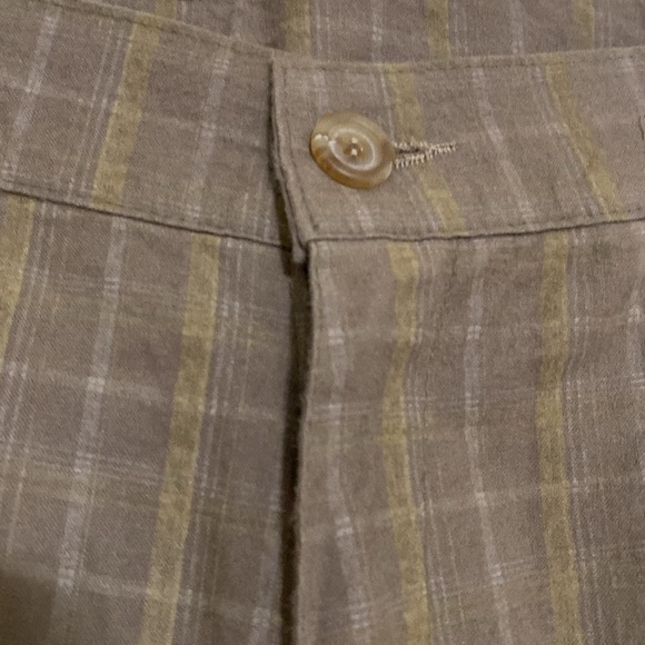 Brown Straight Leg Plaid Trousers - Picture 4 of 8